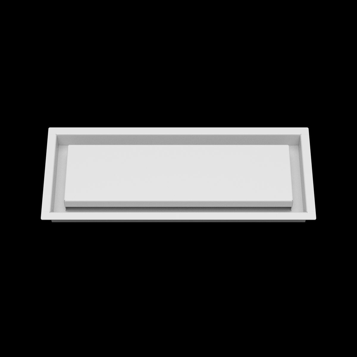 6x16 wall vent cover, front view