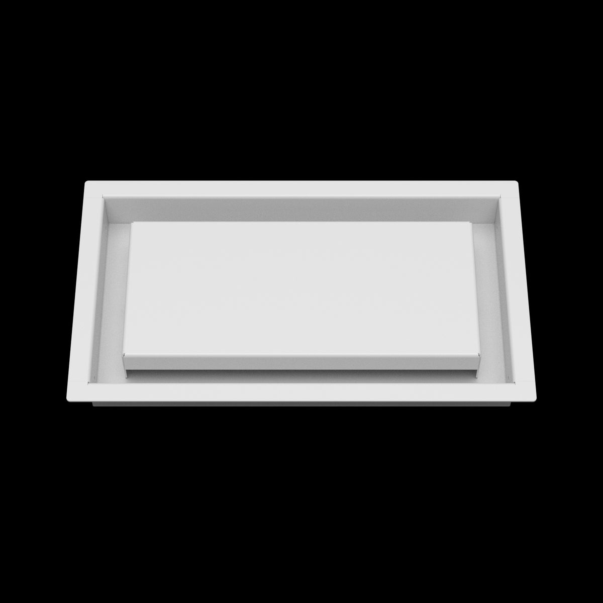 6x11 wall vent cover, front view
