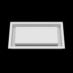 6x11 wall vent cover, front view