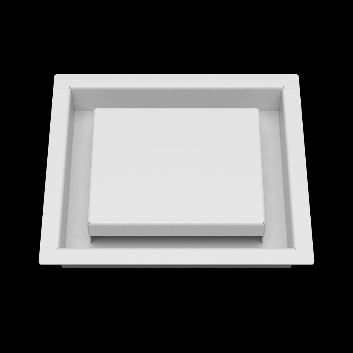 6x7 wall vent cover, front view