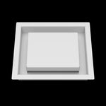 6x7 wall vent cover, front view