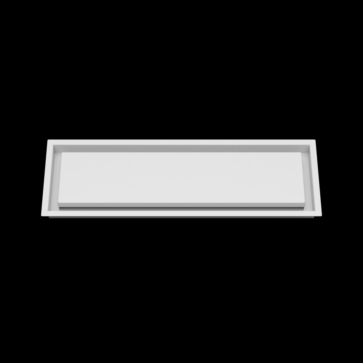 7x23 wall vent cover, front view