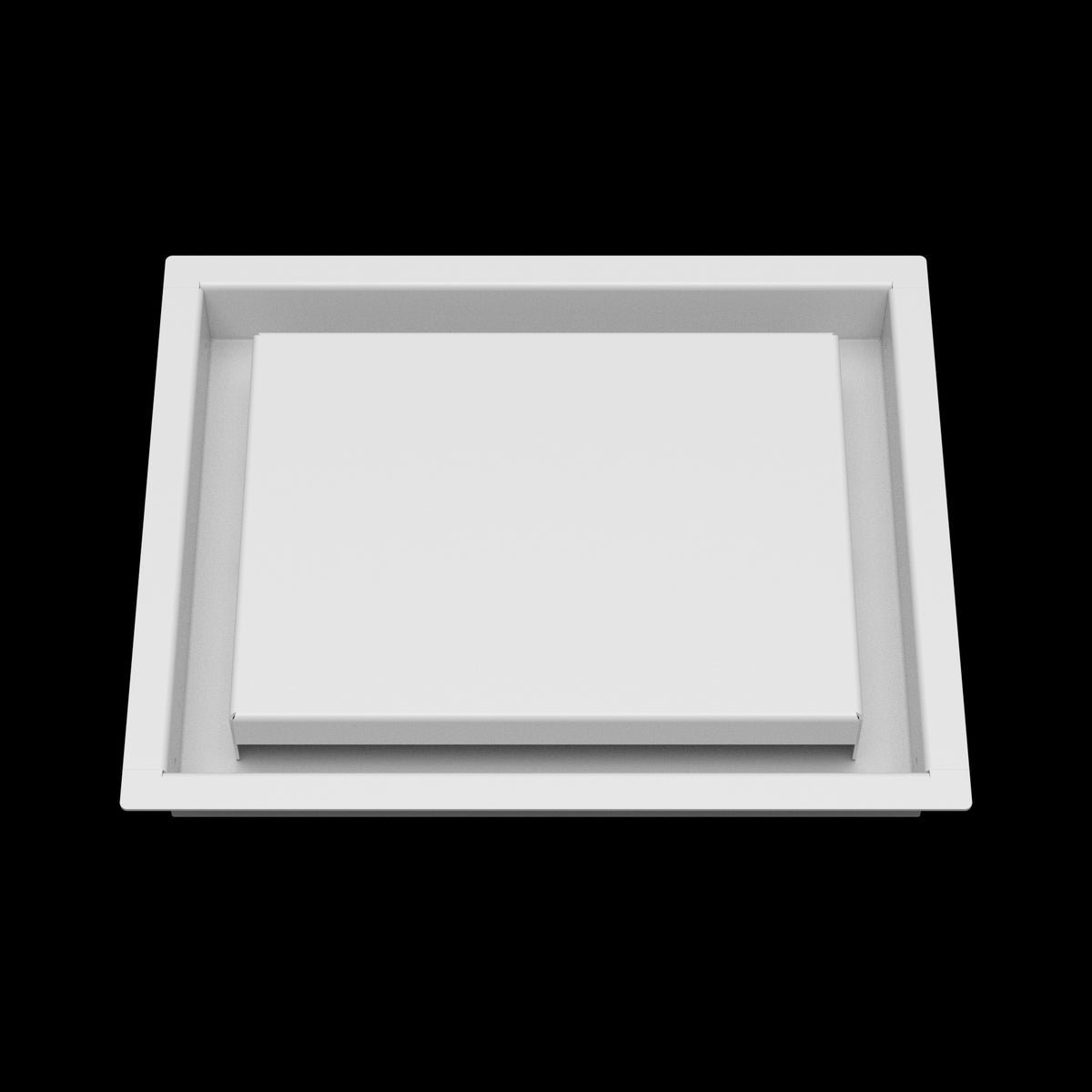 8x10 wall vent cover, front view