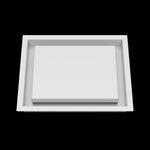 8x10 wall vent cover, front view