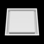 11x11 wall vent cover, front view