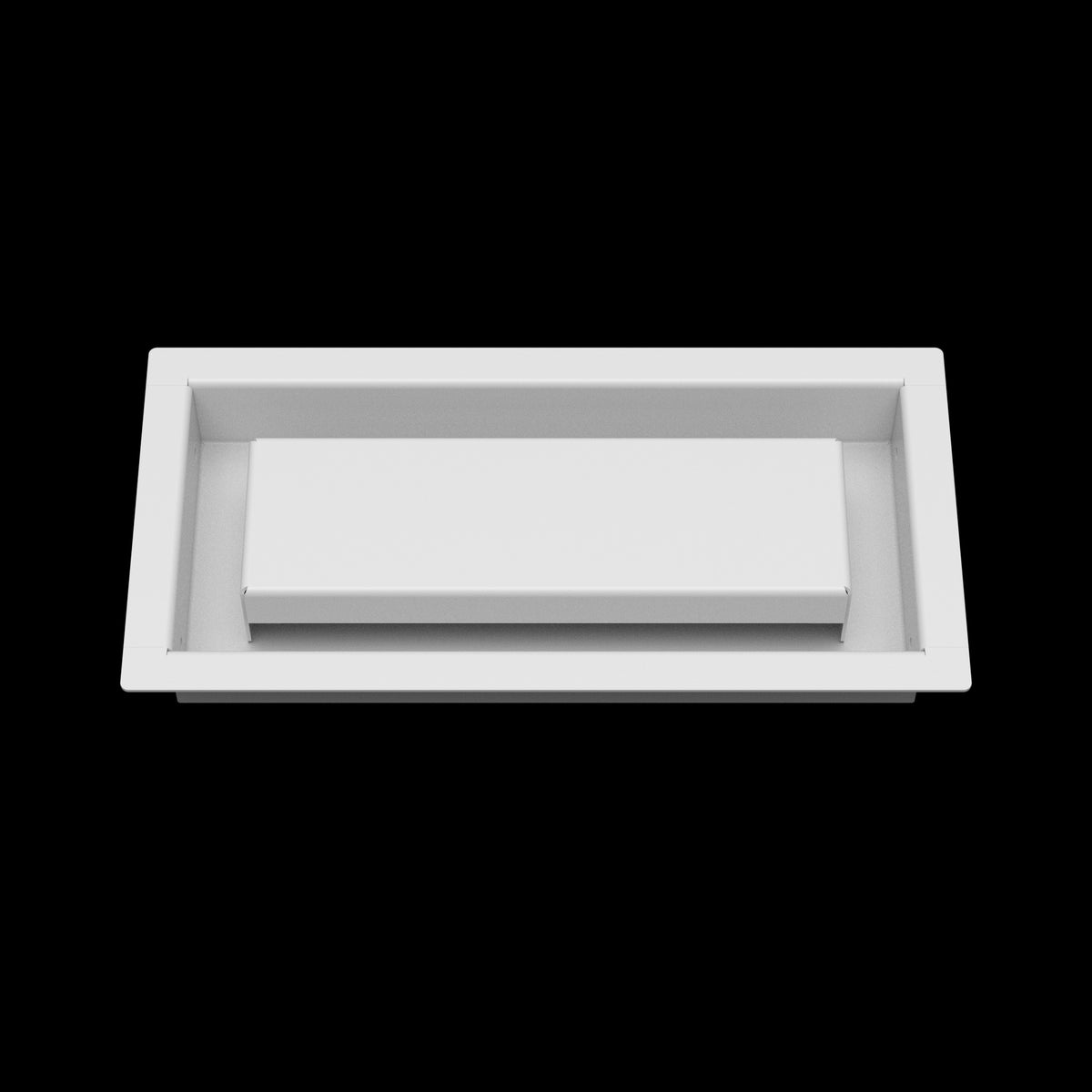 4x9 wall vent cover, front view