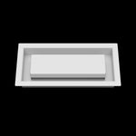 4x9 wall vent cover, front view
