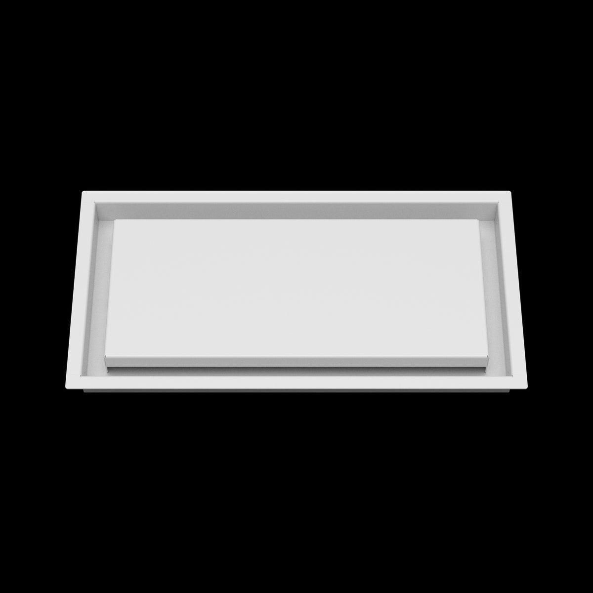 8x16 wall vent cover, front view