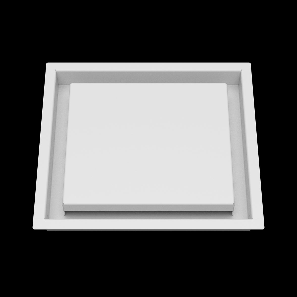 9x10 wall vent cover, front view