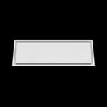 12x33 wall vent cover, front view
