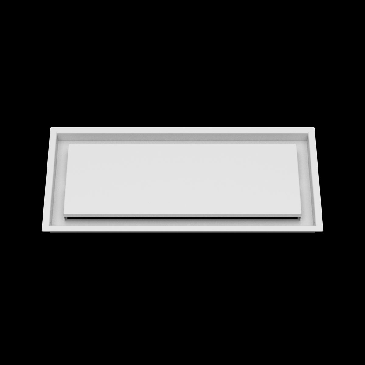 9x21 ceiling vent cover, front view