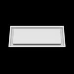 9x21 ceiling vent cover, front view