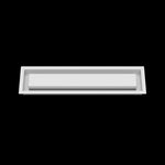 4x18 wall vent cover, front view