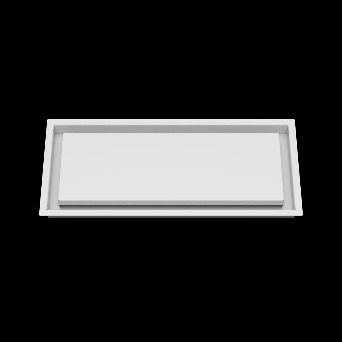 8x19 wall vent cover, front view