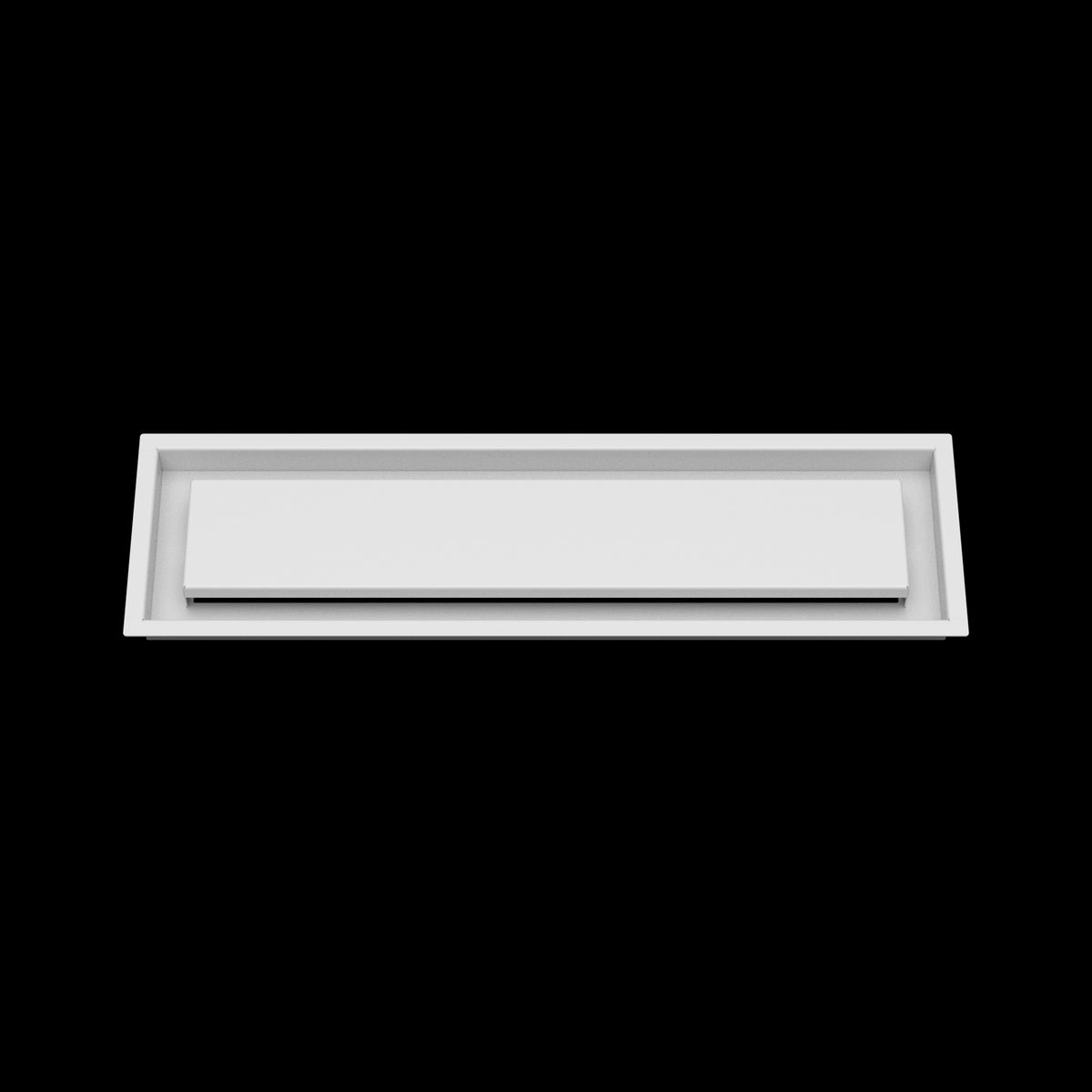 6x23 ceiling vent cover, front view