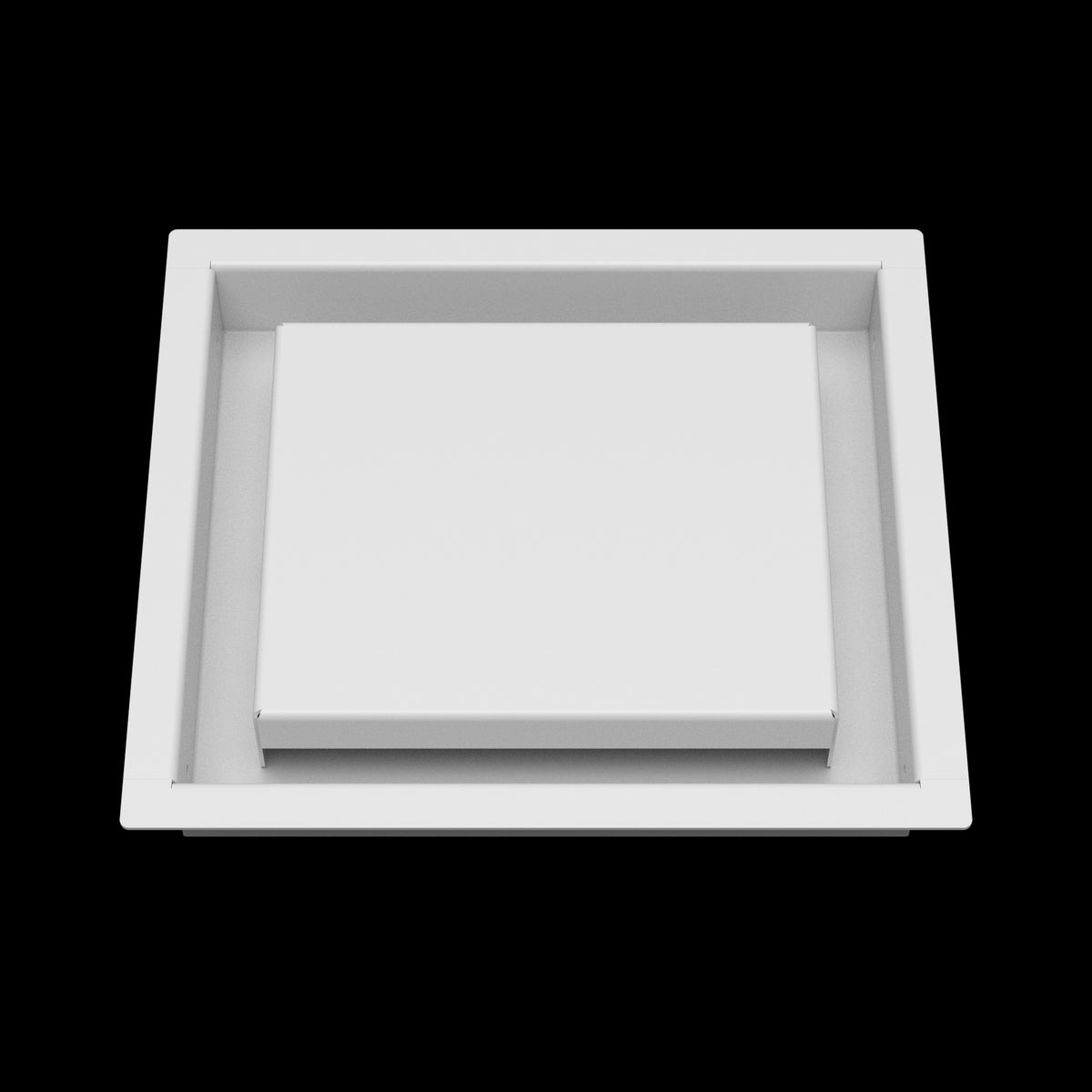 7x8 wall vent cover, front view