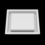 7x8 wall vent cover, front view