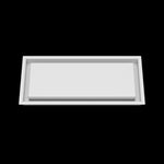 8x18 wall vent cover, front view