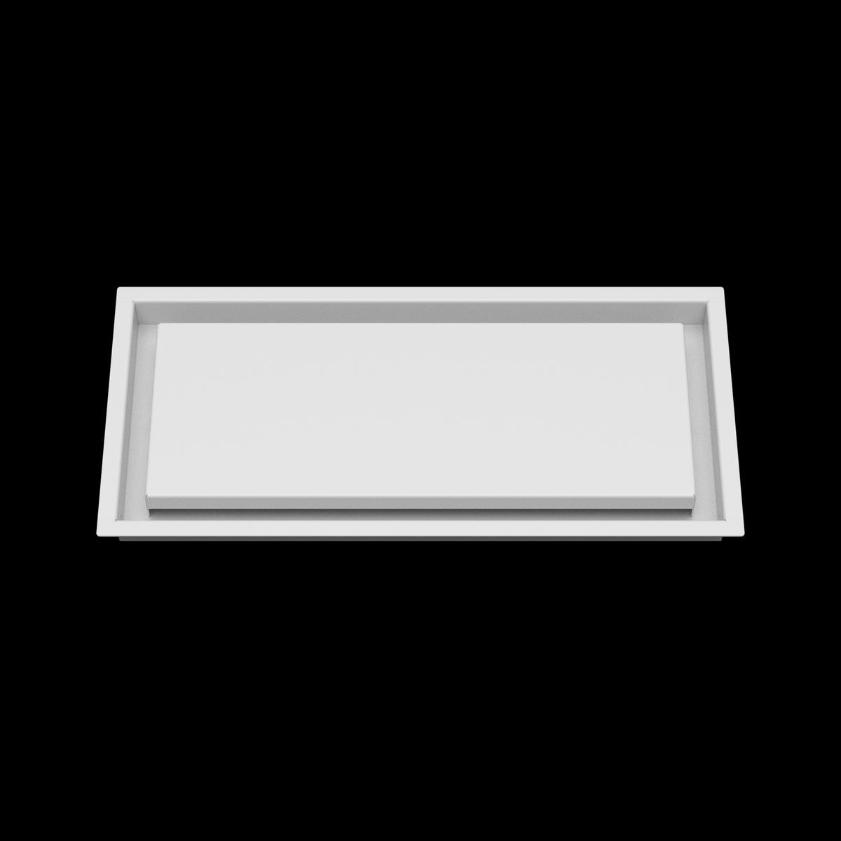 8x18 wall vent cover, front view
