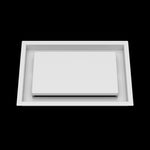 8x12 ceiling vent cover, front view