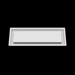 7x20 ceiling vent cover, front view