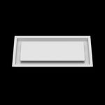 7x16 ceiling vent cover, front view