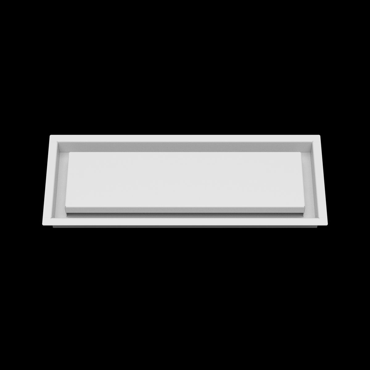 6x17 wall vent cover, front view