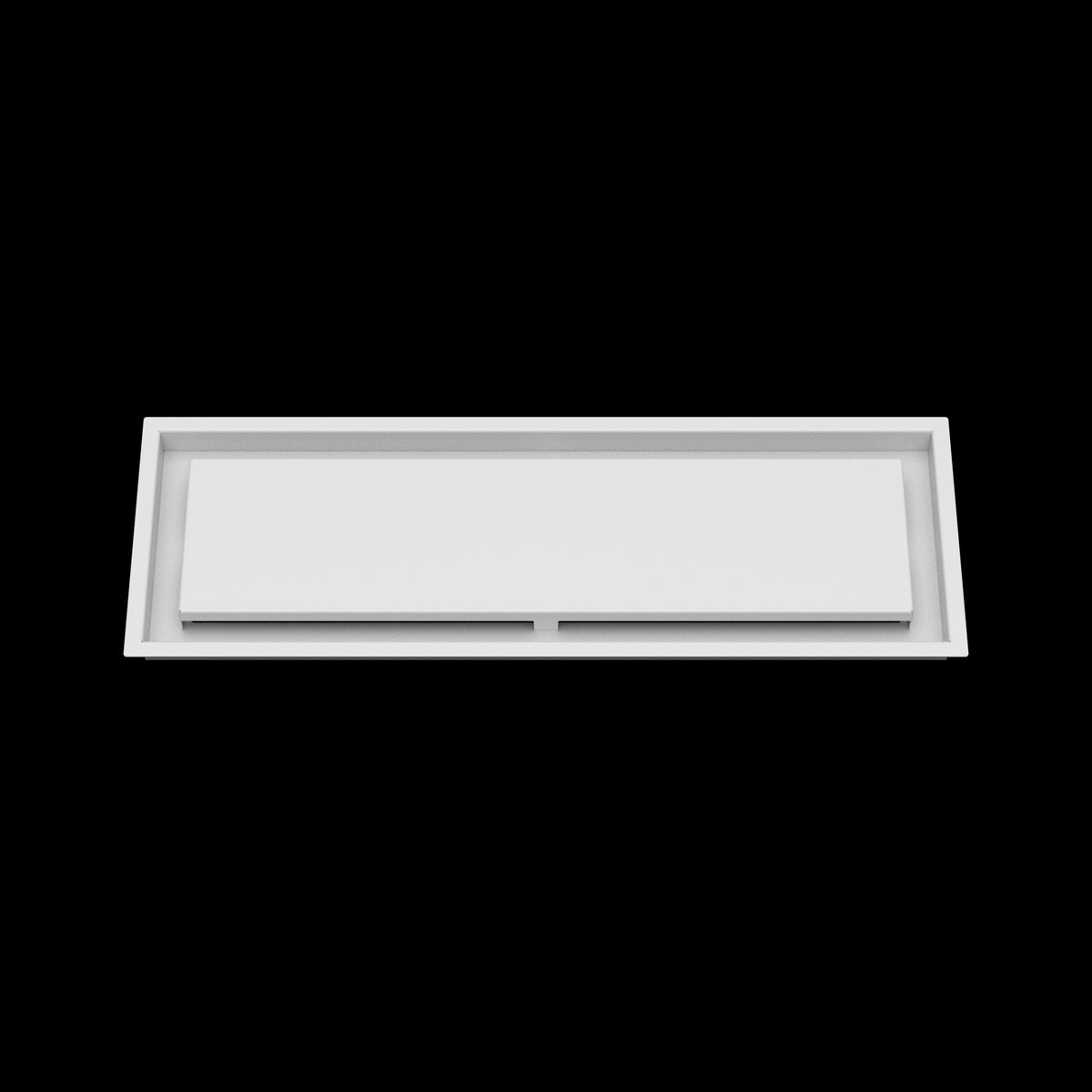 8x25 ceiling vent cover, front view