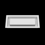 4x10 ceiling vent cover, front view