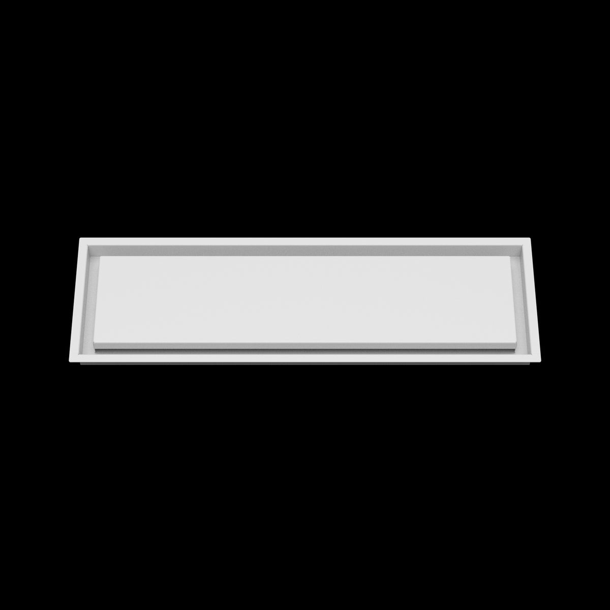 8x27 wall vent cover, front view