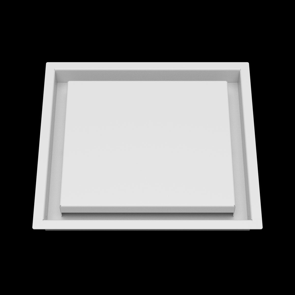 10x11 wall vent cover, front view