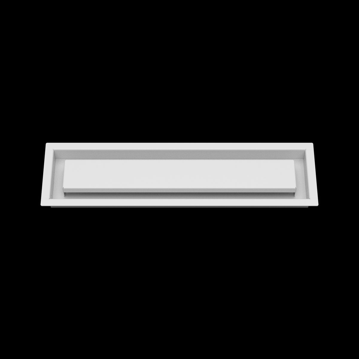 4x17 ceiling vent cover, front view