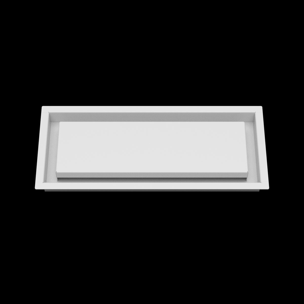 6x15 wall vent cover, front view
