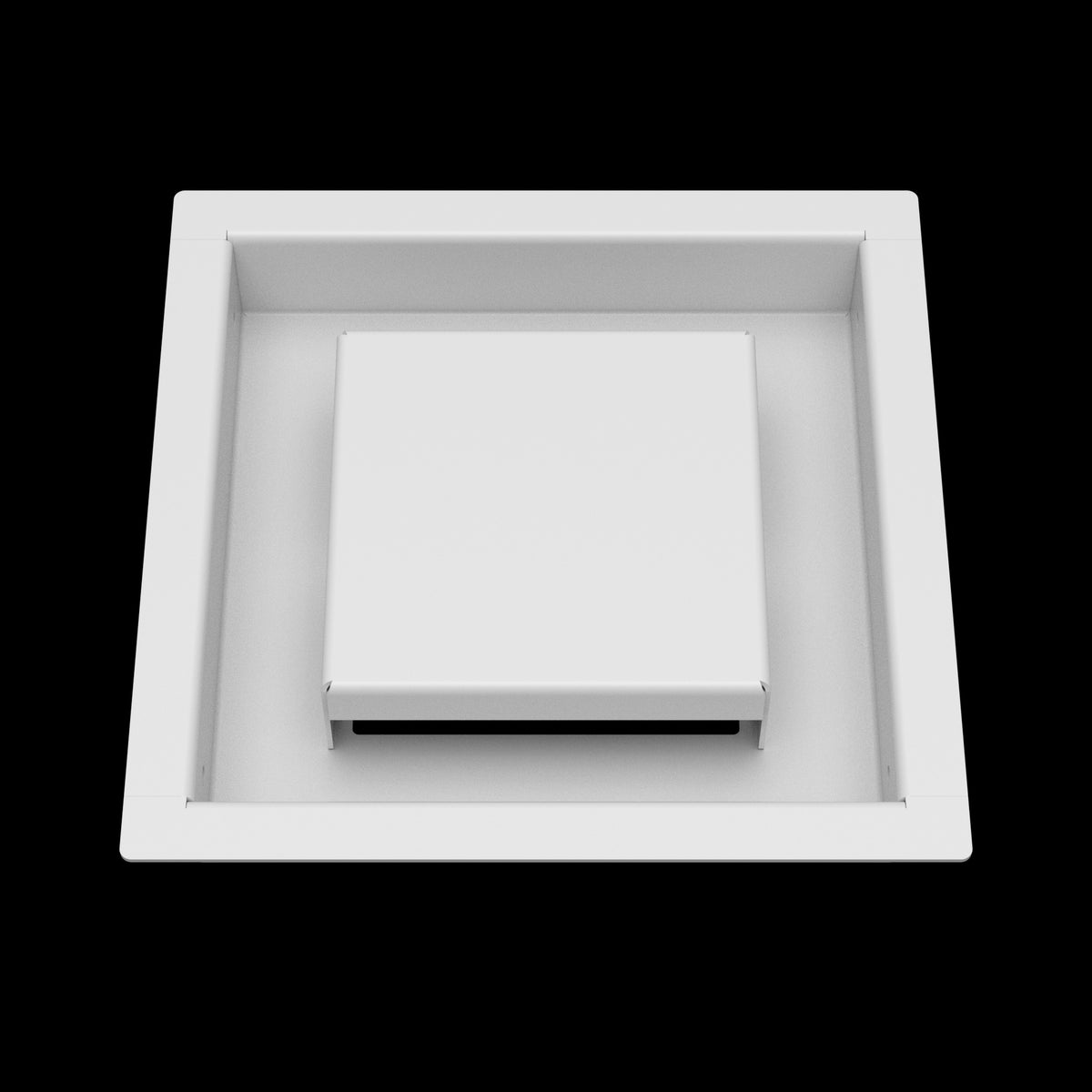 6x6 ceiling vent cover, front view