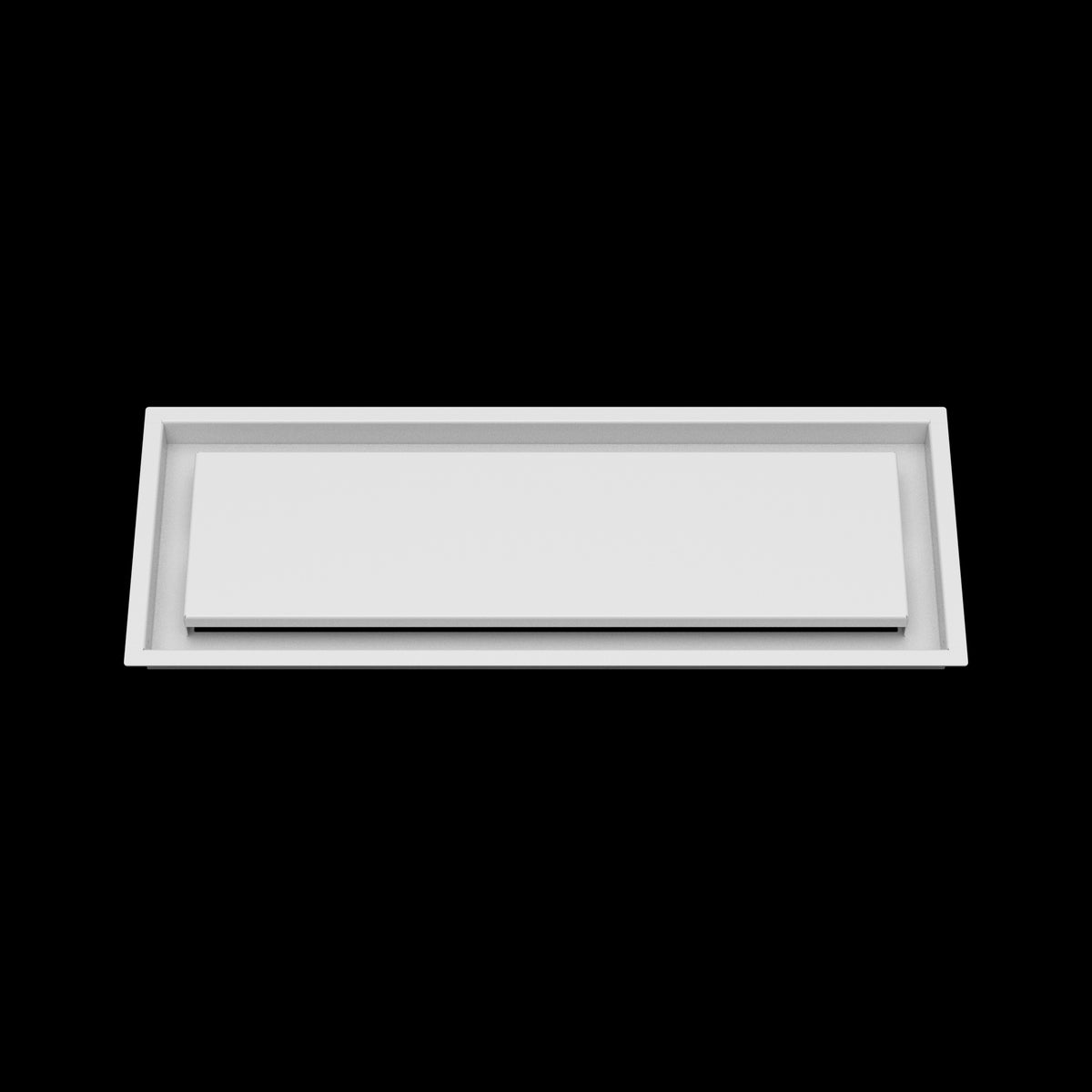 8x23 ceiling vent cover, front view
