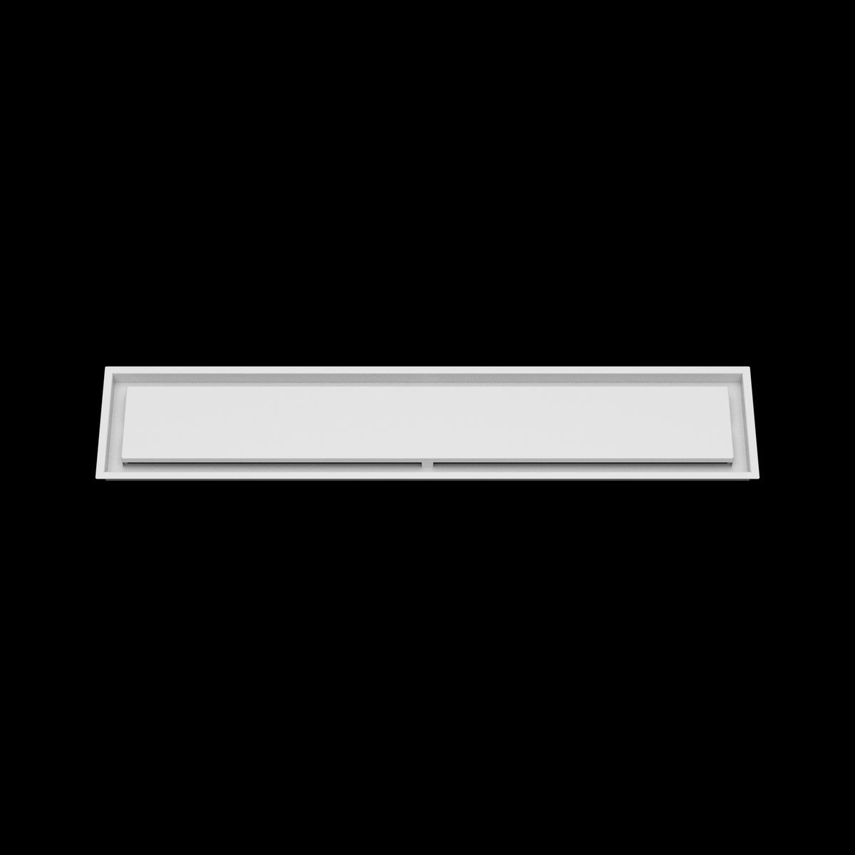 8x43 ceiling vent cover, front view