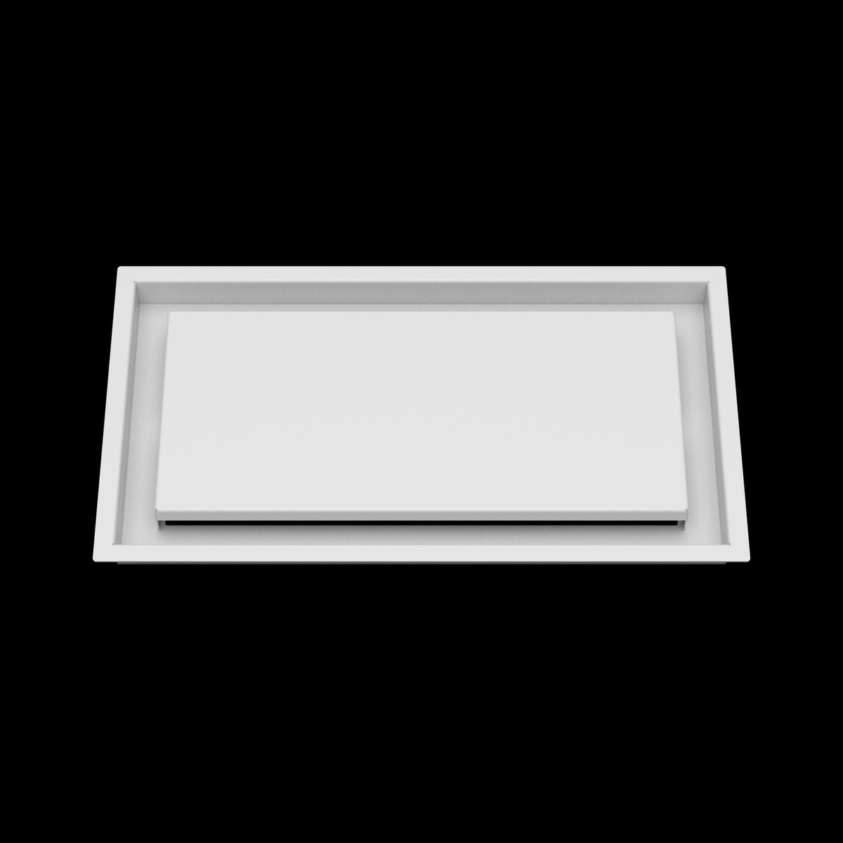 9x17 ceiling vent cover, front view