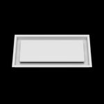 8x17 ceiling vent cover, front view