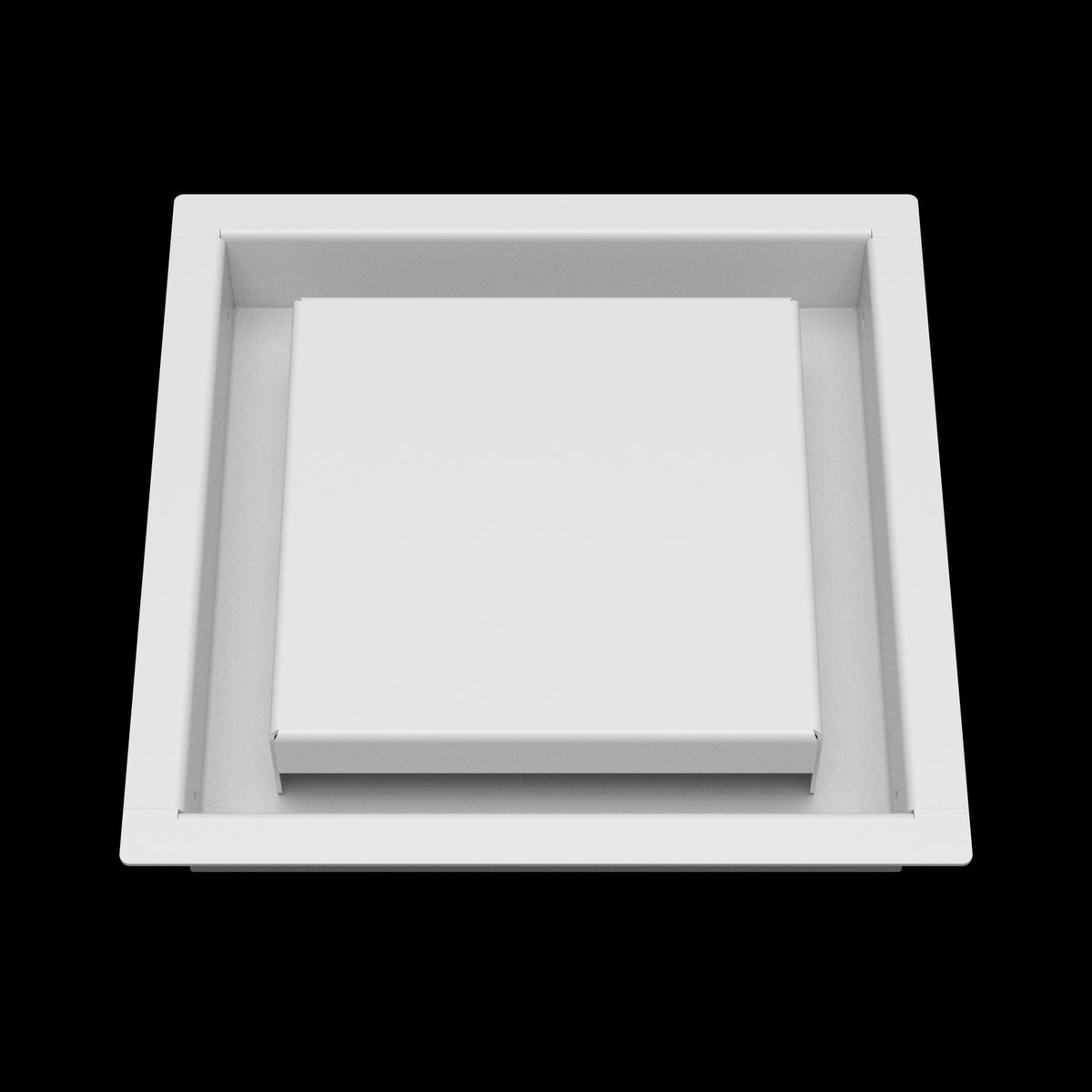 7x7 wall vent cover, front view