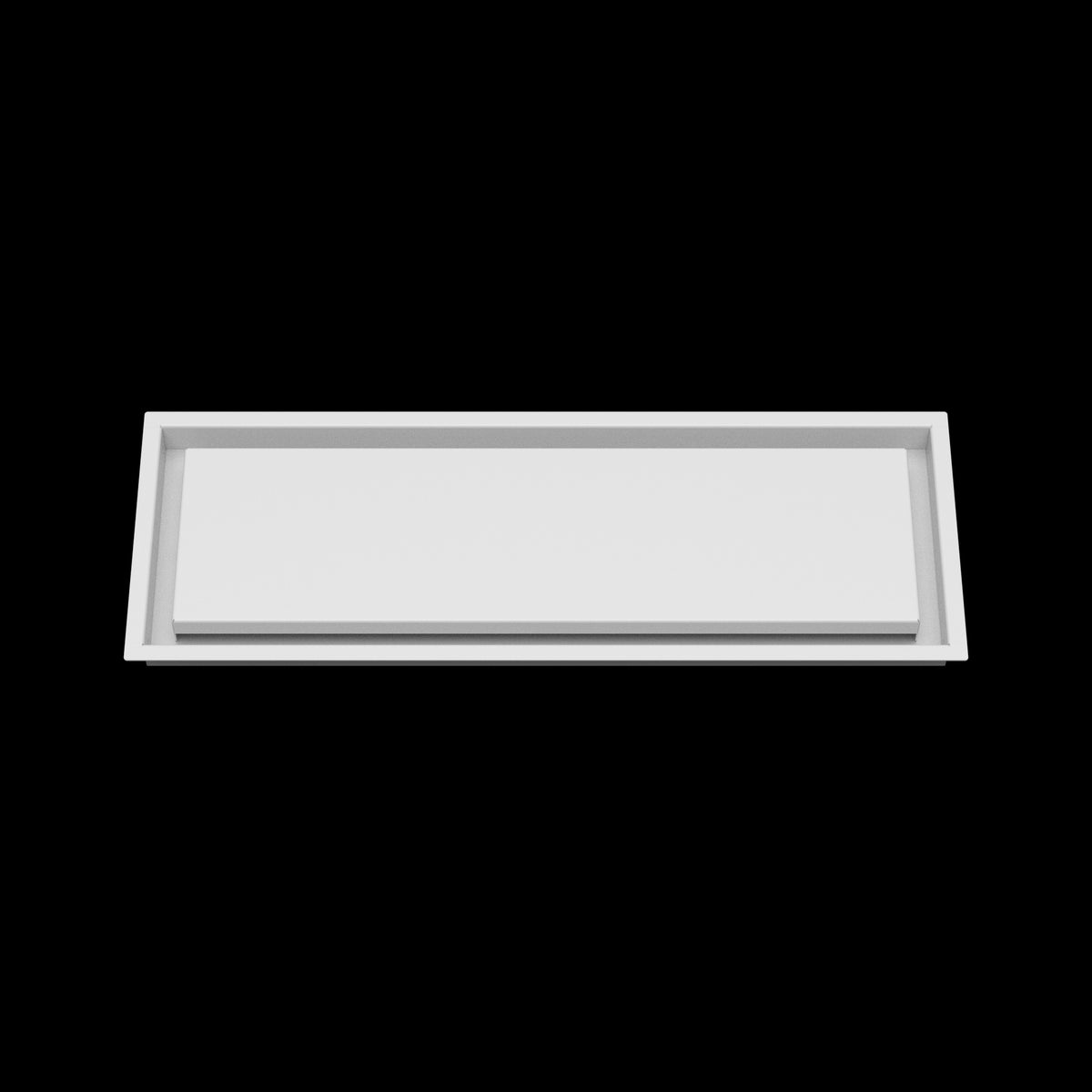 8x24 wall vent cover, front view