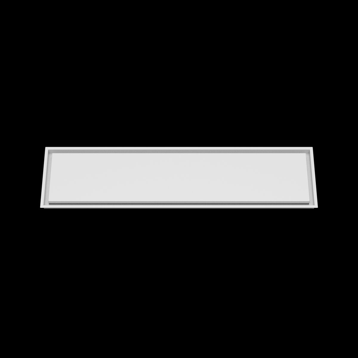 12x48 wall vent cover, front view