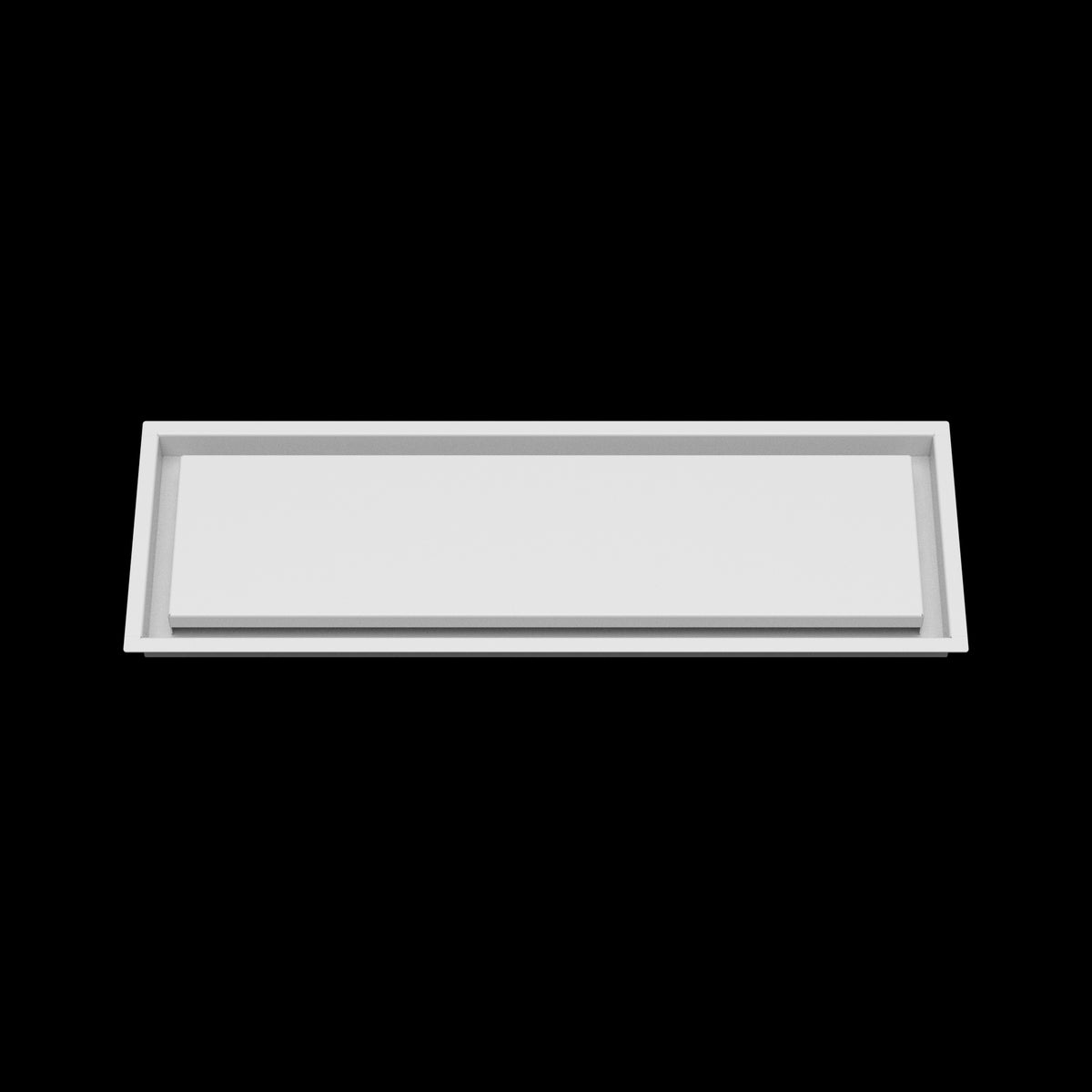 8x26 wall vent cover, front view