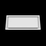 8x17 wall vent cover, front view