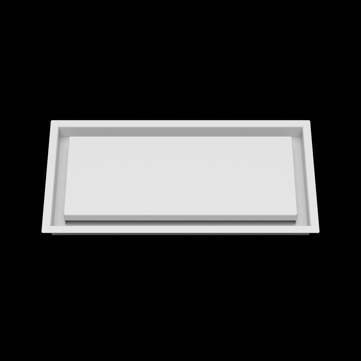 8x17 wall vent cover, front view