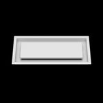6x15 ceiling vent cover, front view