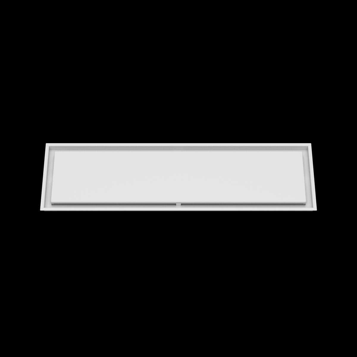 12x43 ceiling vent cover, front view