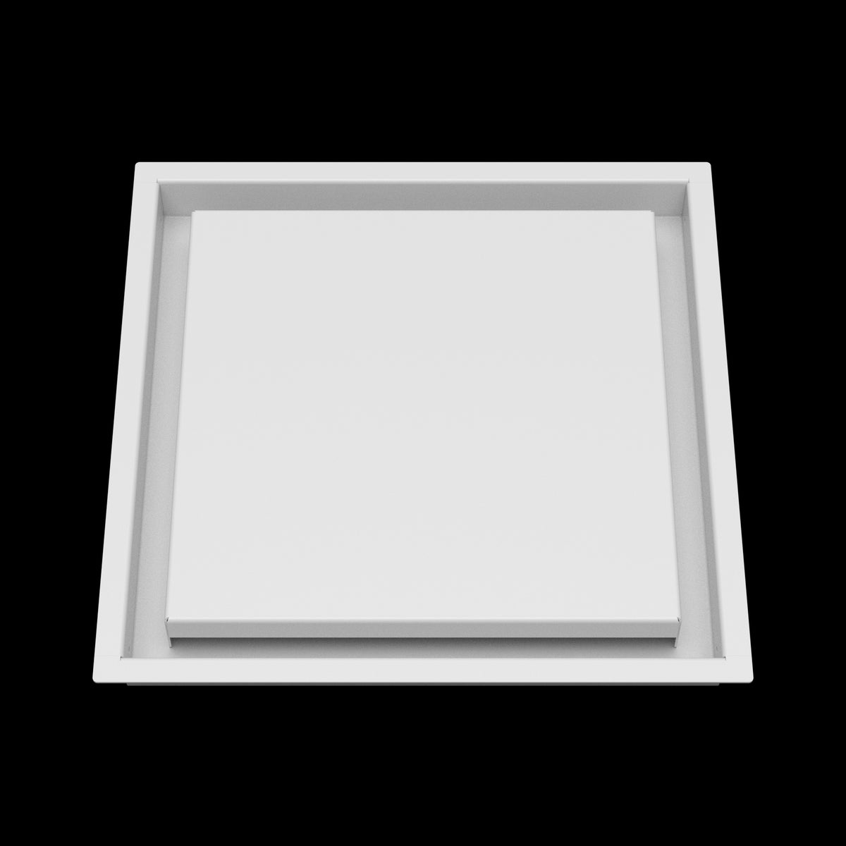 12x12 wall vent cover, front view