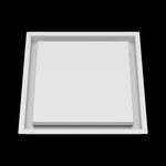 12x12 wall vent cover, front view