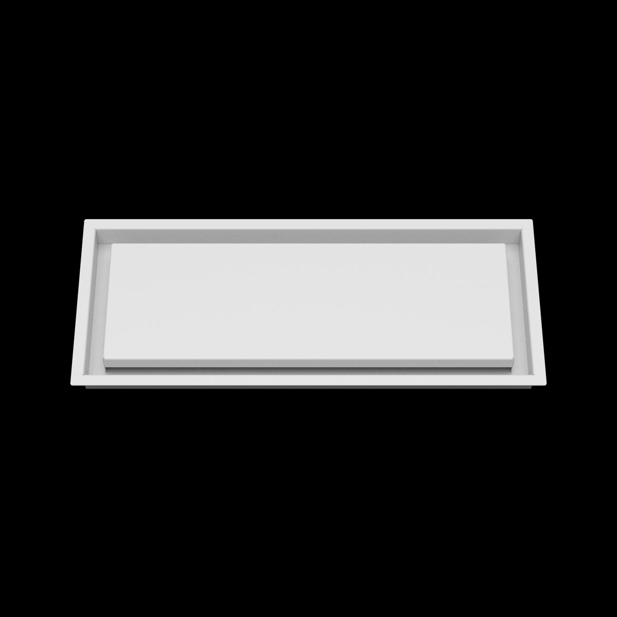 8x20 wall vent cover, front view