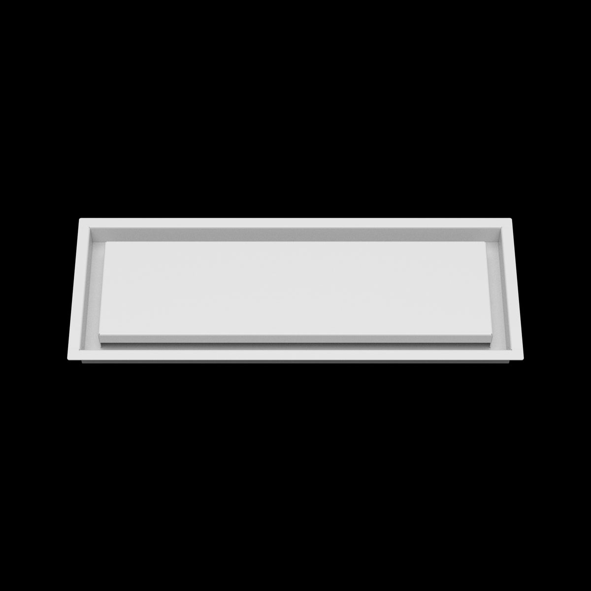 7x20 wall vent cover, front view